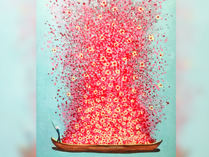 
            
                Charger l&amp;#39;image dans la galerie, Cours de peinture débutant Happy Paint by Happy Labs avec la peinture Flower boat, un apéro créatif avec un atelier peinture dans un bar accessible à tous, animé par un artiste dans une ambiance conviviale
            
        