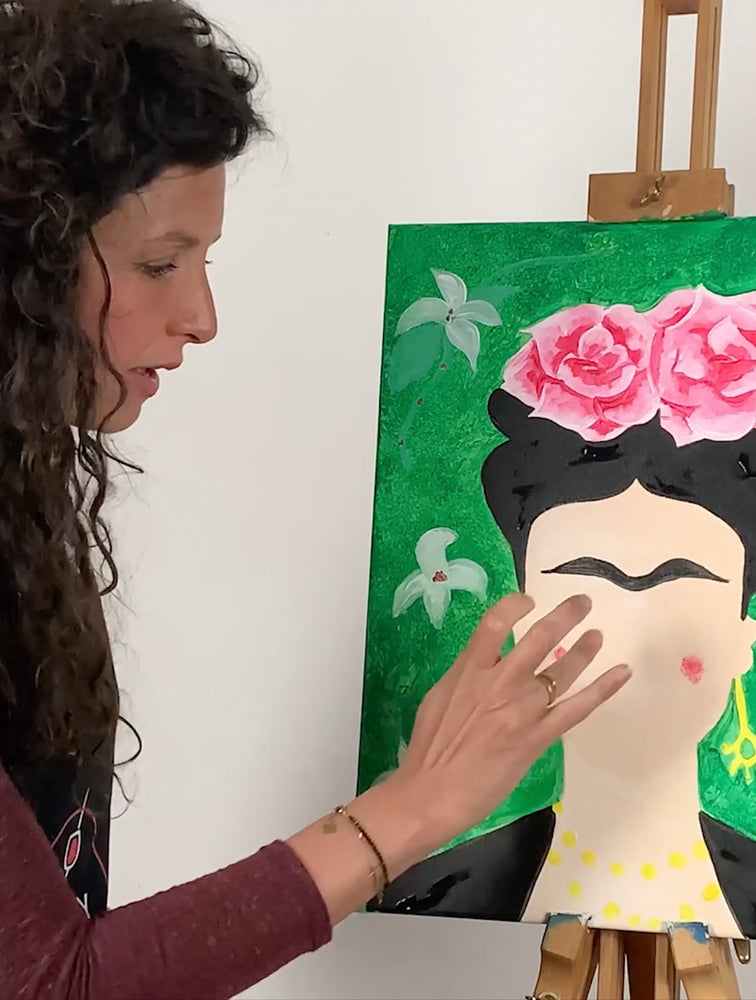 Happy Paint online, vidéos replay pour faire de la peinture en ligne à la maison, un cours de peinture acrylique accessible à tous