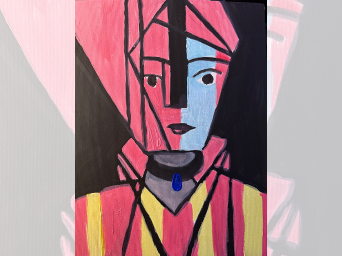 Tête rose de Matisse