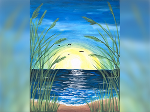 Sur la plage ensoleillée